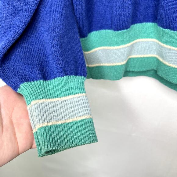 Pringle Sports Wool Sweater Vintage Long Sleeve Pullover Warm Collared Neck Sz M - Picture 5 of 12